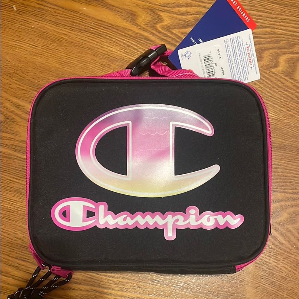 🟨🟨 Champion Black and Pink Girl’s Lunch Bag (NWT)